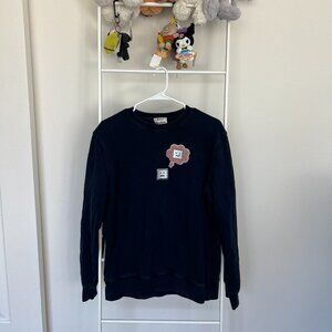 Acne Studios Face Sweatshirt in Navy